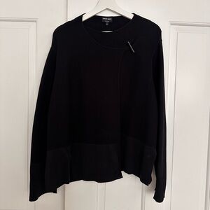 Giorgio Armani Overlap Knit Pullover – Made in Italy, Size 44